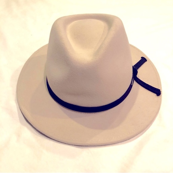 NWT BRIXTON Messer Casual Wool Felt Fedora Hat Gravel Beige LG